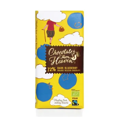 Chocolates-From-Heaven-BIO-horka-cokolada-s-boruvkami-72%-100g
